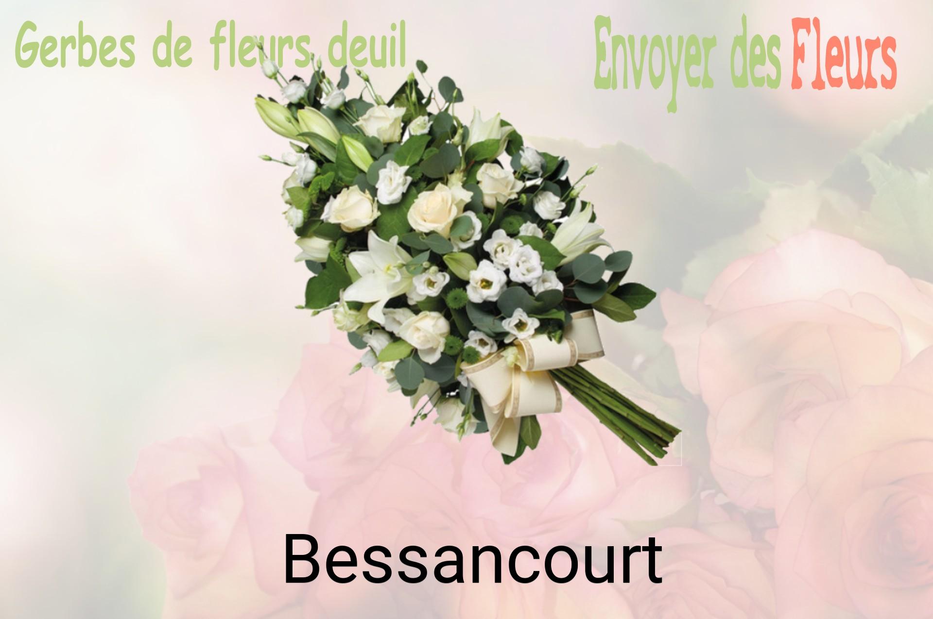Gerbe de fleurs de deuil livrée à Bessancourt
